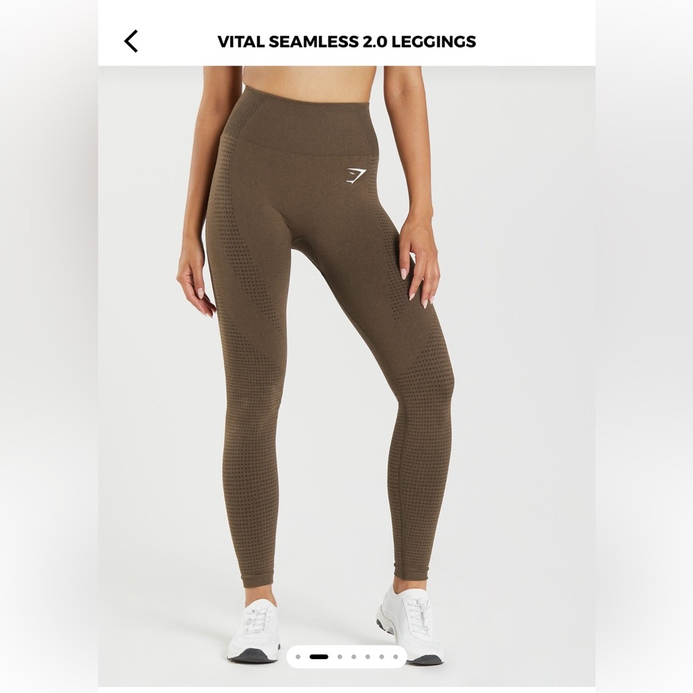 Gymshark vital seamless leggings brown